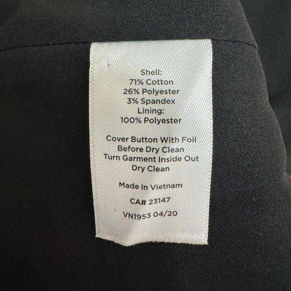 Talbots Aberdeen Blazer Womens 16 White Black Plaid Knit Stretch Lined 2 Button - Picture 7 of 11